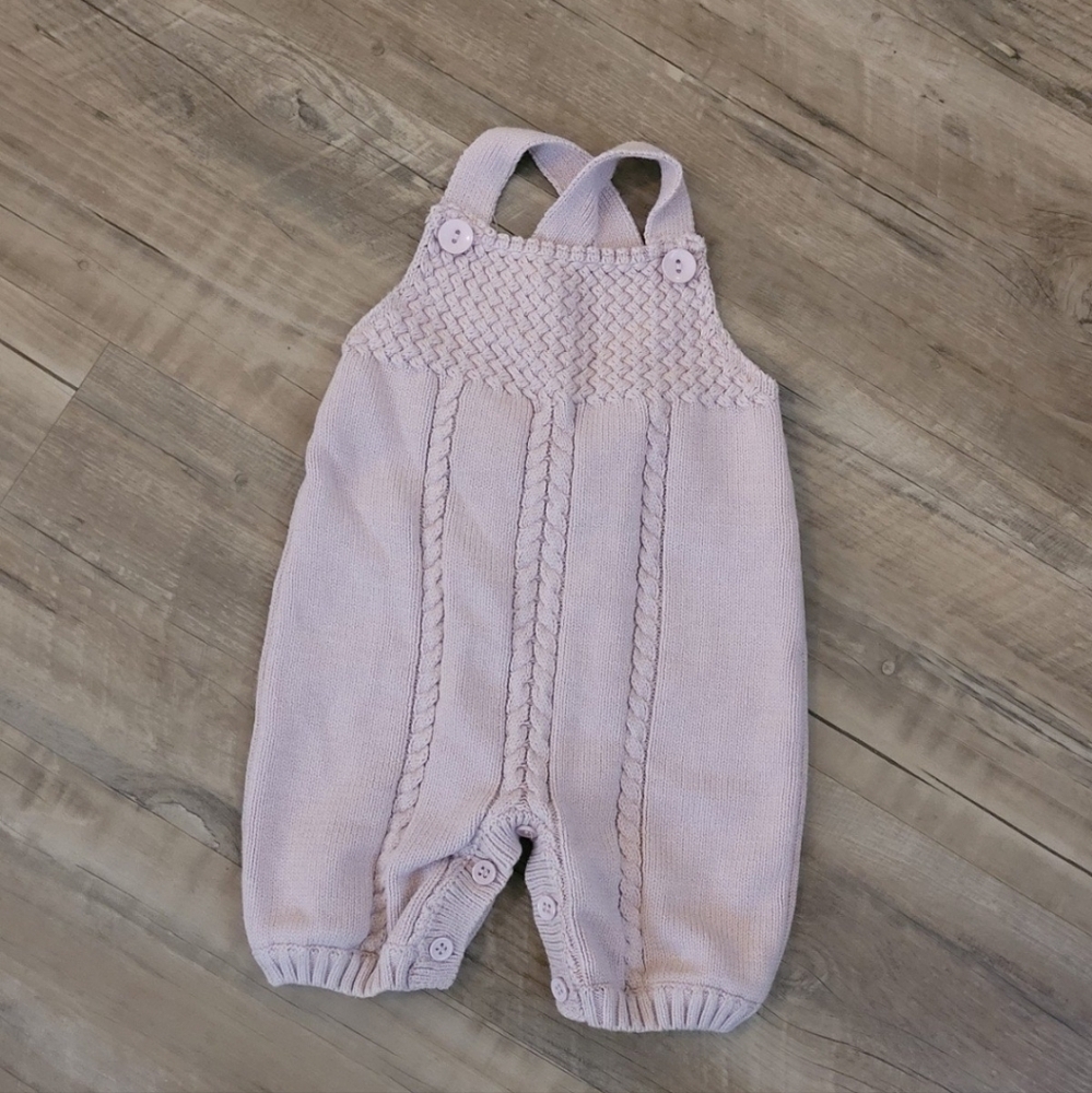 Zara Baby Pink Knit One-Piece Romper